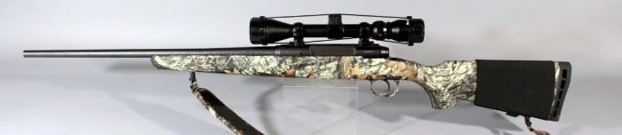 Savage Model Axis 30-06 SPRG Bolt Action Rifle SN# J801867, With Bushnell 3-9 Scope, Camo Stock And Sling