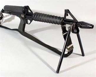 Calico Model M-100 .22LR Rifle SN# 005948, With Bipod, Metal Folding Stock And Sling