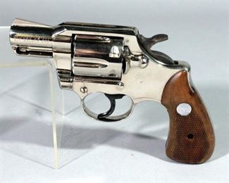Colt Lawman Mark III .357 Mag 6-Shot Revolver SN# L66041, Satin Nickel, Extra Grips, In Soft Case