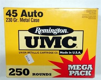 Remington 45 Auto 230gr MC 250 Rounds