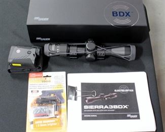 Sig Sauer Sierra3BDX 4.5-14 x 44 Riflescope W/ Ballistic Data Xchange And Sig Sauer Kilo 1800BDX Rangefinder W/ Manual In Box
