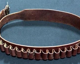 Leather Shotgun Shell Belt, 18 Loop, Size 38/42