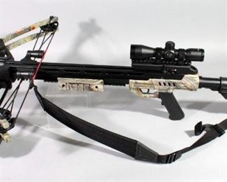 Center Point Sniper 370 Crossbow With 4 x 32 Scope, Sling And Quiver In Soft Case