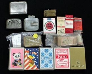 WWII Japanese Cigarettes, Vintage Cigarettes, Lighter, Playing Cards And More