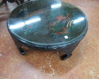 Oriental round coffee table