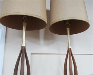 Pair of Mid Century modern lamps