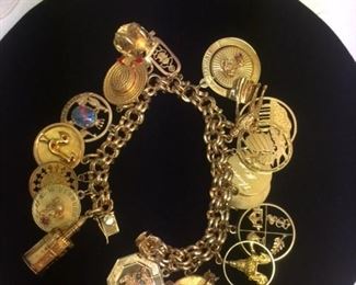 14kt Gold Charm Bracelet