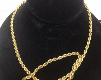 14kt Gold 24" Necklace