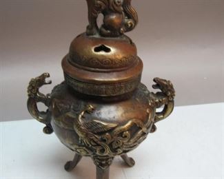 Chinese Bronze Incensor, signed