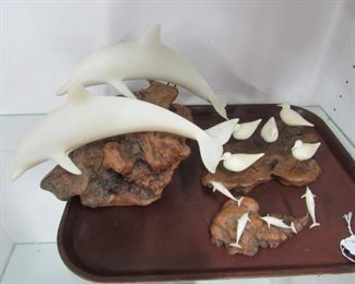 John Perry Dolphin Sculptures