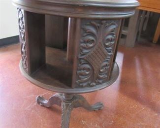 Oak Revolving Book Stand