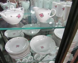 Fukagawa Arita H.P. "Silver Rose" China 