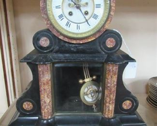 Marble deco clock
