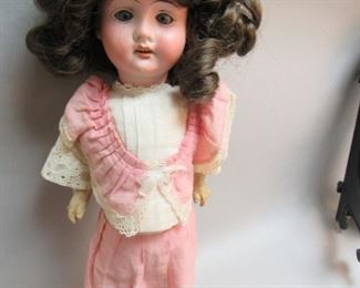 Recknagel Antique #21 Porc. Head Doll