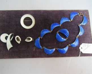 Norway Sterling Enamel Jewelry