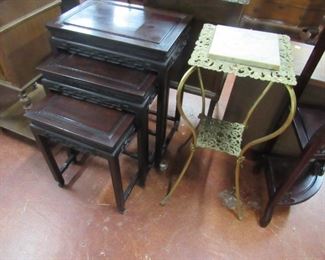 Oriental nesting tables
