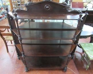 Victorian Mirror Back Etagere