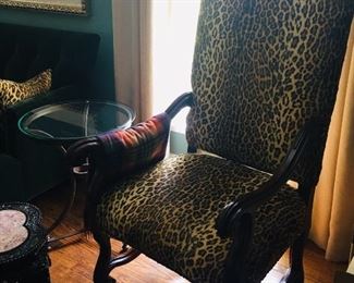 Animal Print Chair Ralph Lauren Fabric