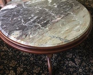 Marble Top Round Coffee Table