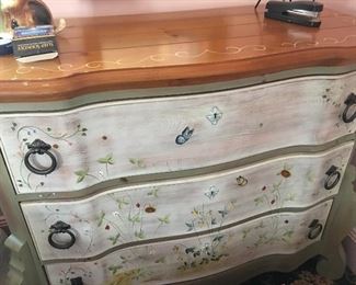 Hand painted Dresser, so sweet...