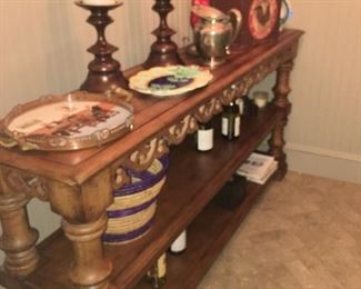 Console Table and Accessories