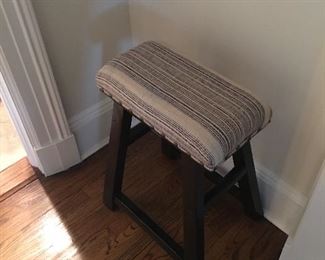 Custom upholstered stool