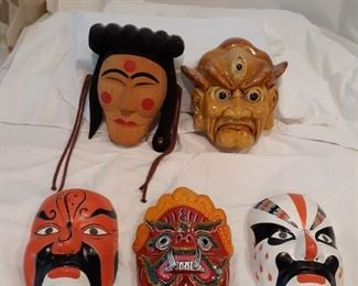 5 wall decor masks