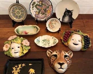 Misc. Colorful Glassware Plates Assorted Brands Styles