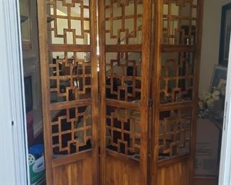 Wooden room divider