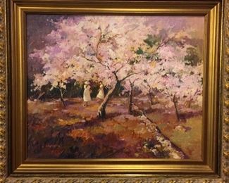 this painting is from artist Mr. Jose Garcia, Spanish Oil Painting, 40" x 47" 
Retail Price is over $5,000
We accept  any reasonable offer/ Price 