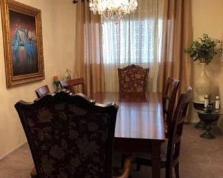 This beautiful hand made furniture mad in Egypt, Natural wood , dining room tables with 6 chairs , all design and made by hand.                                                                                                     we accept any reasonable price / offer 