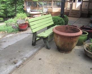 POTS AND BENCH