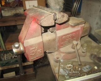 vise on bench