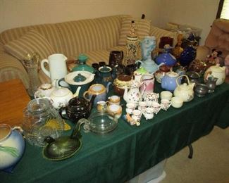 Teapot collection and pottery