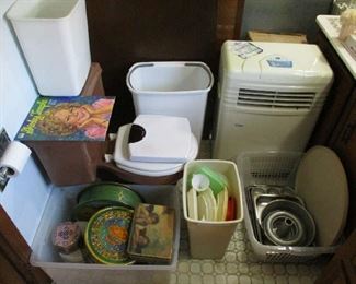 Portable air conditioner and household items