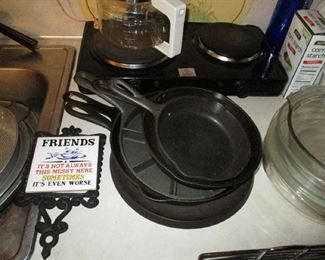 Cast iron pans