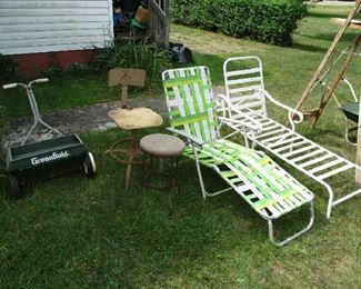 Lawn furniture and stools