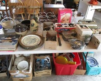 Household and glassware items