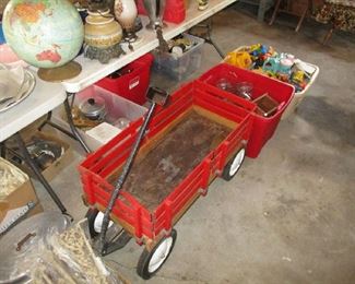 Wagon and toys