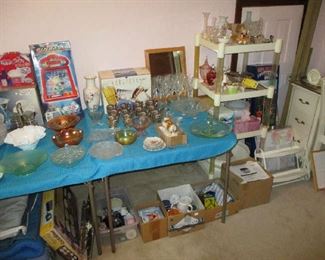 Glassware and household items