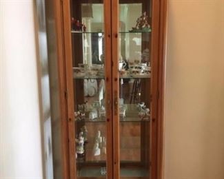 Lighted curio cabinet