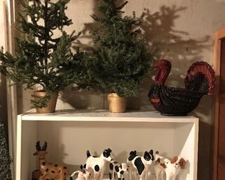 Fun collection of dog figurines (nice reproductions of antique originals).