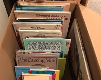 Sampling of the many books at this sale, including many children's books and a nice selection of vintage books.
