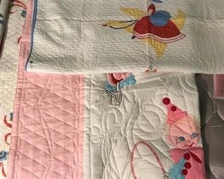 Many fun vintage and antique quilts.