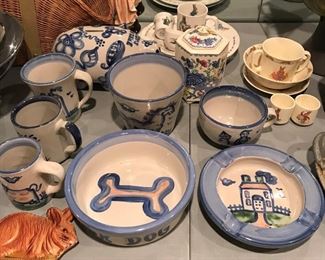 Collection of M. A. Hadley pottery, including a number of pieces not often seen.