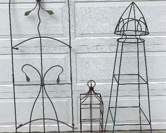 Nice selection of fun and interesting metal trellises.