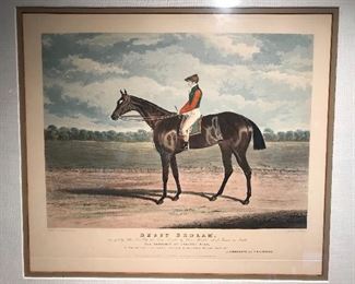 Vintage print of famed thoroughbred horse Bessy Bedlam.