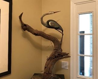Heron sculpture