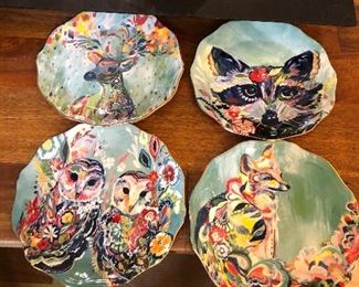 Starla Haffman Plates, Rampart, Dusk, Sunburst Duo, Fancy Fox ll