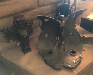Iron statues